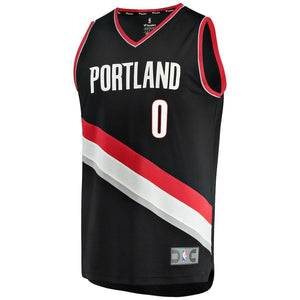 Damian Lillard Portland Trail Blazers Branded Youth Fast Break Jersey Black - Icon Edition 2018/2019