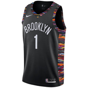 D'Angelo Russell Brooklyn Nets Black Swingman City Edition Jersey 2018 - 2019